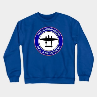 Proud Grandson of a P-38 Veteran Crewneck Sweatshirt